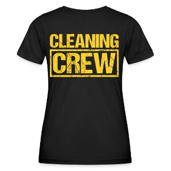 Cleaning Cleaning Cleaning Crew Crew Team Staff - Women's Functional T-Shirt - black - Back - AI Model Female 172 light (172cm)