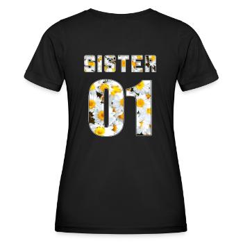 Sister 01 Sister 02 Sister 03 Freundschafts Blumen - Frauen Funktions-T-Shirt - Schwarz - Hinten - AI Model Female 172 light (172cm)