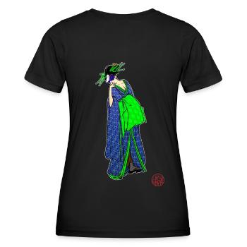 Bijinga portrait en réalité virtuelle - T-shirt sport Femme - noir - Dos - AI Model Female 172 light (172cm)
