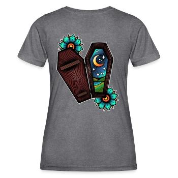 Ça va être tout noir - T-shirt sport Femme - mélange sombre  - Dos - AI Model Female 172 light (172cm)