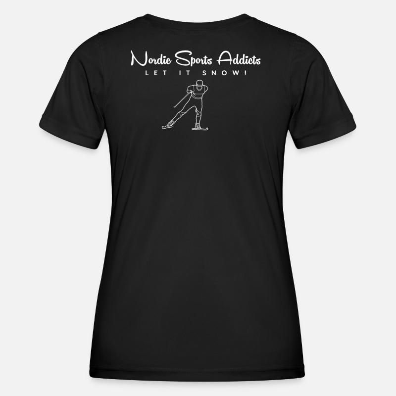 XC Skiing 01 - Logo - white - Women's Functional T-Shirt - black