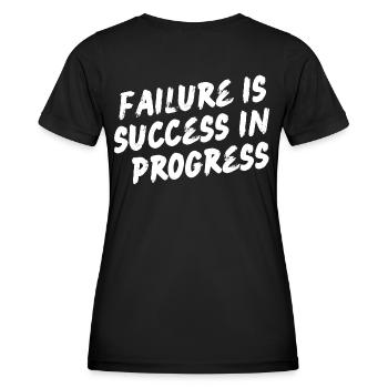 Failure is success in progress - Motivation - Women's Functional T-Shirt - black - Back - AI Model Female 172 light (172cm)