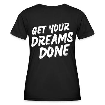 Réalisez vos rêves - Motivation - T-shirt sport Femme - noir - Dos - AI Model Female 172 light (172cm)