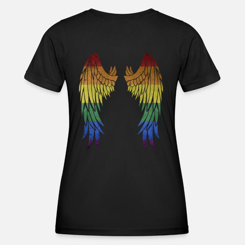 Rainbow Wings rainbow wings - Women's Functional T-Shirt - black