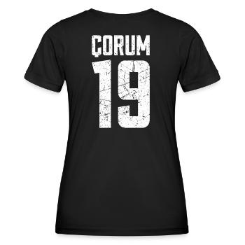 Corum 19 Türkei Turkiye TR Geschenk Urlaub Türk - Frauen Funktions-T-Shirt - Schwarz - Hinten - AI Model Female 172 light (172cm)