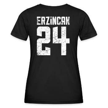 Erzincan 24 Türkei Turkiye Geschenk Urlaub TR Türk - Frauen Funktions-T-Shirt - Schwarz - Hinten - AI Model Female 172 light (172cm)