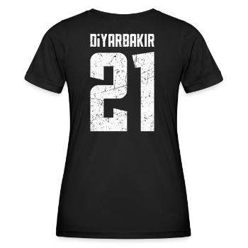 Diyarbakir 21 Türkei Turkiye Geschenk Urlaub Kurde - Frauen Funktions-T-Shirt - Schwarz - Hinten - AI Model Female 172 light (172cm)