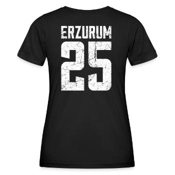Erzurum 25 Türkei Turkiye Geschenk Urlaub TR Türk - Frauen Funktions-T-Shirt - Schwarz - Hinten - AI Model Female 172 light (172cm)
