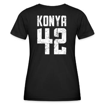 Konya 42 Türkei Turkiye Geschenk Urlaub TR Türk - Frauen Funktions-T-Shirt - Schwarz - Hinten - AI Model Female 172 light (172cm)