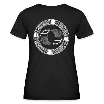 tekno 23 round - Frauen Funktions-T-Shirt - Schwarz - Hinten - AI Model Female 172 light (172cm)