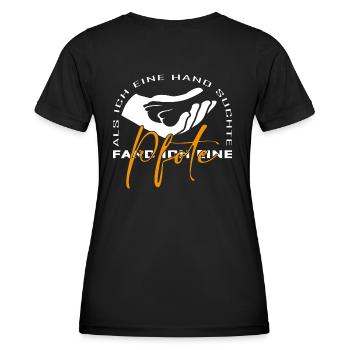 Als ich eine Hand suchte fand ich eine Pfote - Frauen Funktions-T-Shirt - Schwarz - Hinten - AI Model Female 172 light (172cm)
