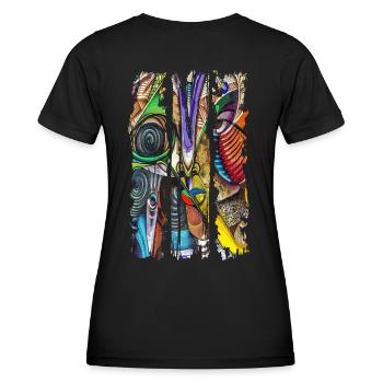 Graffiti - T-shirt sport Femme - noir - Dos - AI Model Female 172 light (172cm)