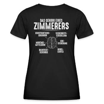 Zimmerer Zimmermann Zimmerei Zimmerin - Frauen Funktions-T-Shirt - Schwarz - Hinten - AI Model Female 172 light (172cm)