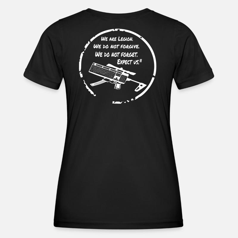 Anonymous hackers keyboard warrior - Women's Functional T-Shirt - black