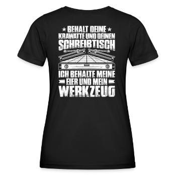Fliesenleger Plattenleger Mosaikleger Geschenk - Frauen Funktions-T-Shirt - Schwarz - Hinten - AI Model Female 172 light (172cm)