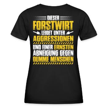 Forstwirt Forstwirtschaft Waldfacharbeiter Wald - Frauen Funktions-T-Shirt - Schwarz - Hinten - AI Model Female 172 light (172cm)