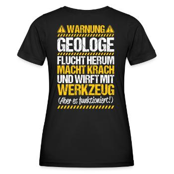 Geologie Geologe Geologist Geology Geologin - Frauen Funktions-T-Shirt - Schwarz - Hinten - AI Model Female 172 light (172cm)