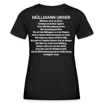Fachkraft für Kreislauf- und Abfallwirtschaft - Frauen Funktions-T-Shirt - Schwarz - Hinten - AI Model Female 172 light (172cm)