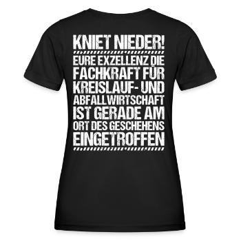 Fachkraft für Kreislauf- und Abfallwirtschaft - Frauen Funktions-T-Shirt - Schwarz - Hinten - AI Model Female 172 light (172cm)