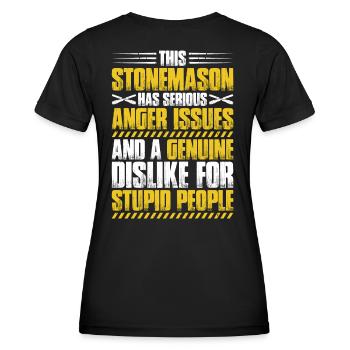 Steinmetz Steinbildhauer Stonemason Stone Mason - Women's Functional T-Shirt - black - Back - AI Model Female 172 light (172cm)