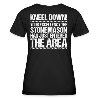 Steinmetz Steinbildhauer Stonemason Stone Mason - Frauen Funktions-T-Shirt - Schwarz - Hinten - AI Model Female 172 light (172cm)