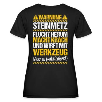 Steinmetz Steinbildhauer Stonemason Stone Mason - Frauen Funktions-T-Shirt - Schwarz - Hinten - AI Model Female 172 light (172cm)
