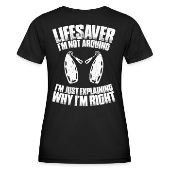 Sauveteur sauvetage aquatique sauveteur - T-shirt sport Femme - noir - Dos - AI Model Female 172 light (172cm)