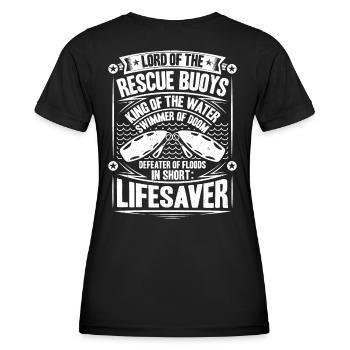 Sauveteur sauvetage aquatique sauveteur - T-shirt sport Femme - noir - Dos - AI Model Female 172 light (172cm)
