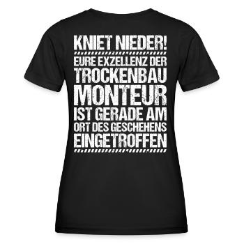 Trockenbaumonteur Trockenbau Drywaller - Frauen Funktions-T-Shirt - Schwarz - Hinten - AI Model Female 172 light (172cm)