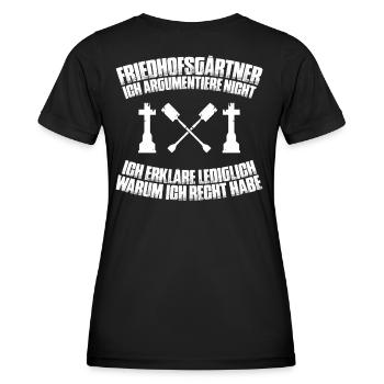 Friedhofsgärtner Friedhof Cemetery Gardener - Frauen Funktions-T-Shirt - Schwarz - Hinten - AI Model Female 172 light (172cm)