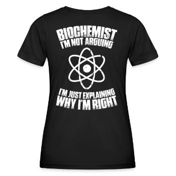 Biochemiker Biochemie Biochemistry Biochemist - Frauen Funktions-T-Shirt - Schwarz - Hinten - AI Model Female 172 light (172cm)