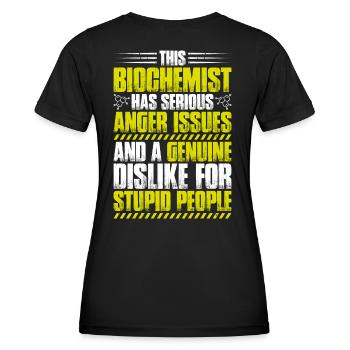 Biochemiker Biochemie Biochemistry Biochemist - Frauen Funktions-T-Shirt - Schwarz - Hinten - AI Model Female 172 light (172cm)