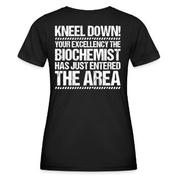 Biochemiker Biochemie Biochemistry Biochemist - Frauen Funktions-T-Shirt - Schwarz - Hinten - AI Model Female 172 light (172cm)