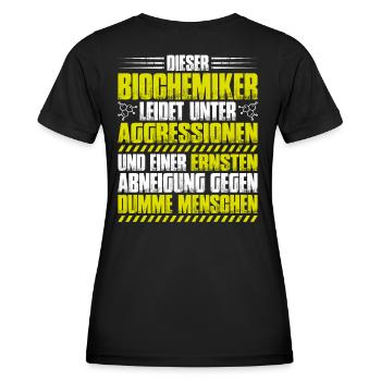 Biochemiker Biochemie Biochemistry Biochemist - Frauen Funktions-T-Shirt - Schwarz - Hinten - AI Model Female 172 light (172cm)