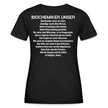 Biochemiker Biochimie Biochimie Biochimiste - T-shirt sport Femme - noir - Dos - AI Model Female 172 light (172cm)
