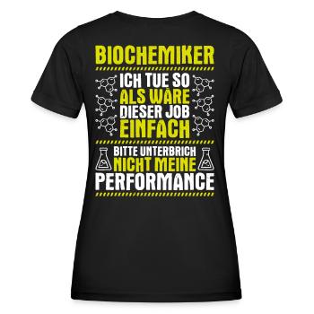 Biochemiker Biochemie Biochemistry Biochemist - Frauen Funktions-T-Shirt - Schwarz - Hinten - AI Model Female 172 light (172cm)
