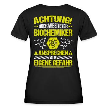 Biochemiker Biochemie Biochemistry Biochemist - Frauen Funktions-T-Shirt - Schwarz - Hinten - AI Model Female 172 light (172cm)