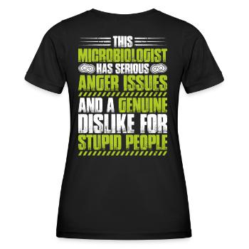 Microbiology Microbiologist Biology Biologist - Women's Functional T-Shirt - black - Back - AI Model Female 172 light (172cm)
