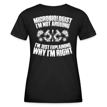 Microbiology Microbiologist Biology Biologist - Women's Functional T-Shirt - black - Back - AI Model Female 172 light (172cm)