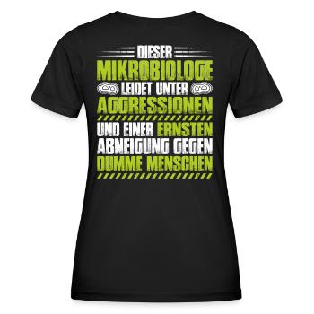 Mikrobiologie Mikrobiologe Biologie Biologe - Frauen Funktions-T-Shirt - Schwarz - Hinten - AI Model Female 172 light (172cm)