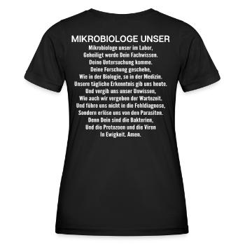 Mikrobiologie Mikrobiologe Biologie Biologe - Frauen Funktions-T-Shirt - Schwarz - Hinten - AI Model Female 172 light (172cm)