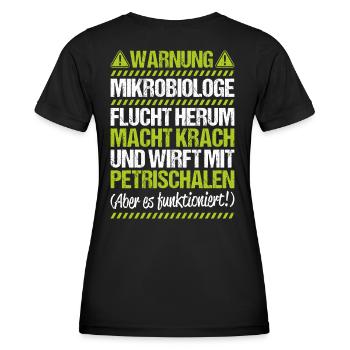 Mikrobiologie Mikrobiologe Biologie Biologe - Frauen Funktions-T-Shirt - Schwarz - Hinten - AI Model Female 172 light (172cm)