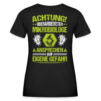Mikrobiologie Mikrobiologe Biologie Biologe - Frauen Funktions-T-Shirt - Schwarz - Hinten - AI Model Female 172 light (172cm)