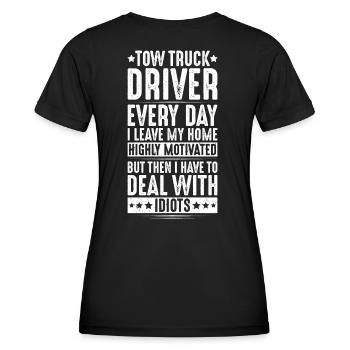 Tow Truck Service Tow Truck Driver - Women's Functional T-Shirt - black - Back - AI Model Female 172 light (172cm)