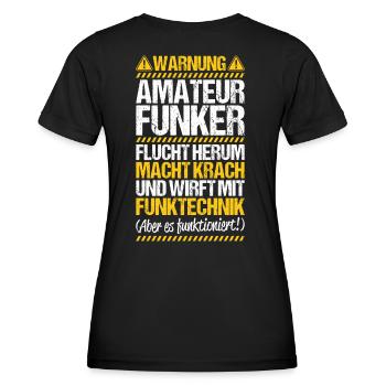 Amateurfunker Amateurfunk Radio Ham Amateur Radio - Frauen Funktions-T-Shirt - Schwarz - Hinten - AI Model Female 172 light (172cm)