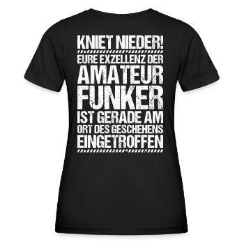Amateurfunker Amateurfunk Radio Ham Amateur Radio - Frauen Funktions-T-Shirt - Schwarz - Hinten - AI Model Female 172 light (172cm)