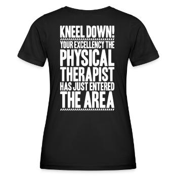 Physiotherapie Physiotherapeut Physical Therapist - Frauen Funktions-T-Shirt - Schwarz - Hinten - AI Model Female 172 light (172cm)