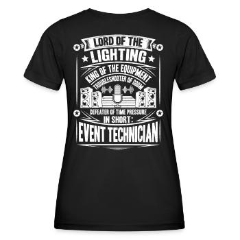 Veranstaltungstechniker Event Technician - Women's Functional T-Shirt - black - Back - AI Model Female 172 light (172cm)