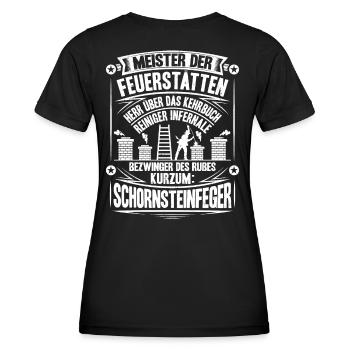 Schornsteinfeger Kaminkehrer Chimney Sweep - Frauen Funktions-T-Shirt - Schwarz - Hinten - AI Model Female 172 light (172cm)