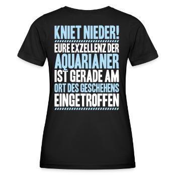 Aquaristik Aquarianer Aquarium Fische Aquarist - Frauen Funktions-T-Shirt - Schwarz - Hinten - AI Model Female 172 light (172cm)